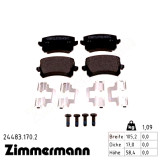 Задние тормозные колодки 244831702 Otto Zimmermann
