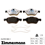 Передние тормозные колодки 245359801 Otto Zimmermann rd:z