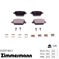 Задние тормозные колодки 245371603 Otto Zimmermann