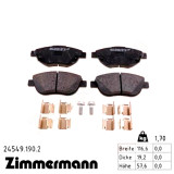Передние тормозные колодки 245491902 Otto Zimmermann