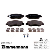 Передние тормозные колодки 245501902 Otto Zimmermann