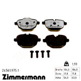 Задние тормозные колодки 245619751 Otto Zimmermann rd:z