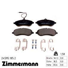 Передние тормозные колодки 245951852 Otto Zimmermann