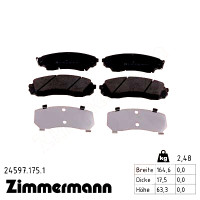 Передние тормозные колодки 245971751 Otto Zimmermann