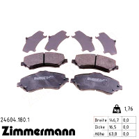 Передние тормозные колодки 246041801 Otto Zimmermann