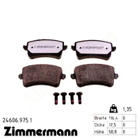 Задні гальмівні колодки 246069751 Otto Zimmermann rd:z