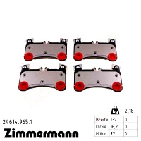 Задні гальмівні колодки 246149651 Otto Zimmermann rd:z