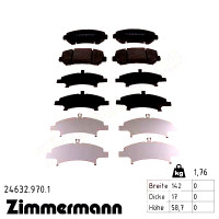 Передние тормозные колодки 246329701 Otto Zimmermann rd:z