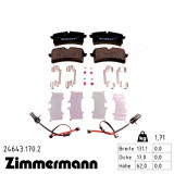 Задние тормозные колодки 246431702 Otto Zimmermann