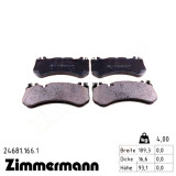 Передние тормозные колодки 246811661 Otto Zimmermann