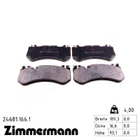 Передние тормозные колодки 246811661 Otto Zimmermann