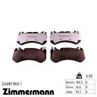 Передние тормозные колодки 246819661 Otto Zimmermann rd:z