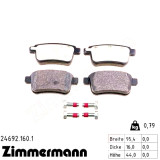 Задние тормозные колодки 246921601 Otto Zimmermann