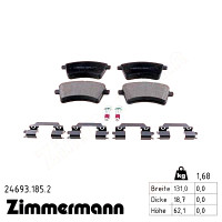 Передние тормозные колодки 246931852 Otto Zimmermann