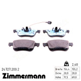 Передние тормозные колодки 247272002 Otto Zimmermann