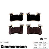 Задние тормозные колодки 247331501 Otto Zimmermann