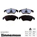 Передние тормозные колодки 247439901 Otto Zimmermann rd:z