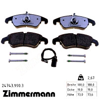 Передние тормозные колодки 247439903 Otto Zimmermann