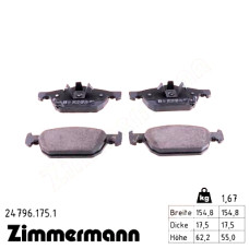 Передние тормозные колодки 247961751 Otto Zimmermann