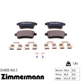 Задние тормозные колодки 248201602 Otto Zimmermann