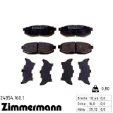 Задние тормозные колодки 248541601 Otto Zimmermann