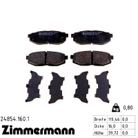 Задние тормозные колодки 248541601 Otto Zimmermann