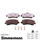 Передние тормозные колодки 248679051 Otto Zimmermann rd:z