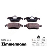 Передние тормозные колодки 248701801 Otto Zimmermann