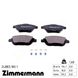 Передние тормозные колодки 248831801 Otto Zimmermann