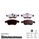 Передние тормозные колодки 249149801 Otto Zimmermann rd:z