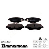 Передние тормозные колодки 249461951 Otto Zimmermann