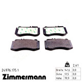 Передние тормозные колодки 249761751 Otto Zimmermann