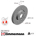 Спортивный передний тормозной диск с перфорацией 300x28 Zimmermann Sport Z