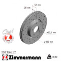 Спортивний передній гальмівний диск з перфорацією 300x28 Zimmermann Sport Z