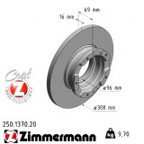 Задний тормозной диск 308x16 250137020 Otto Zimmermann CoatZ