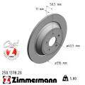 Задній гальмівний диск 316x11 Zimmermann CoatZ