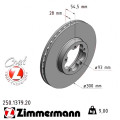 Передній гальмівний диск 300x28 Zimmermann CoatZ