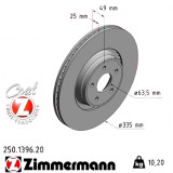 Передний тормозной диск 335x25 250139620 Otto Zimmermann CoatZ