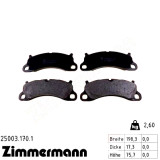 Передние тормозные колодки 250031701 Otto Zimmermann