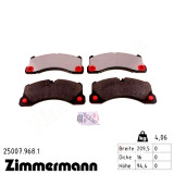 Передние тормозные колодки 250079681 Otto Zimmermann rd:z