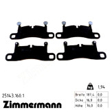 Задние тормозные колодки 251431601 Otto Zimmermann
