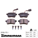 Задние тормозные колодки 251561751 Otto Zimmermann