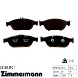 Передние тормозные колодки 251581901 Otto Zimmermann