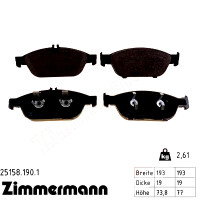 Передние тормозные колодки 251581901 Otto Zimmermann