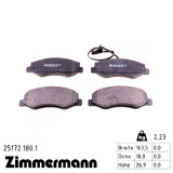 Задние тормозные колодки 251721801 Otto Zimmermann
