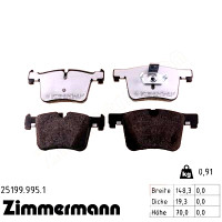 Передние тормозные колодки 251999951 Otto Zimmermann rd:z