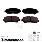 Передние тормозные колодки 252021701 Otto Zimmermann