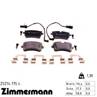 Задние тормозные колодки 252141754 Otto Zimmermann
