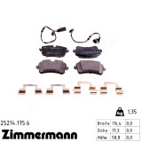 Задние тормозные колодки 252141756 Otto Zimmermann