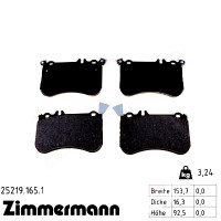 Передние тормозные колодки 252191651 Otto Zimmermann